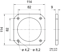 Universal Abdeckung Lautsprechergitter f&uuml;r 100mm Lautsprecher 10cm