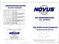 Novus EG-Genehmigung ABE Gutachten
