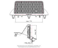 Inbay Ablage Armaturenbrett für Ford Transit FD ab 06/2019 Qi Induktion Ladestation 15 Watt