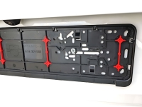 2 Stück Würth Kennzeichenhalter Premium Twin-Fixx mit Dämpfung unbedruckt 520x110mm