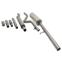 Novus Sportauspuff 55mm Anlage Edelstahl für VW Jetta 1 1x60mm