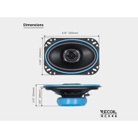 Recoil Echo Lautsprecher RCX46 Coaxial 2-Wege 4x6...