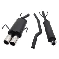 Novus Sportauspuff Anlage Stahl Corsa C 2x76mm