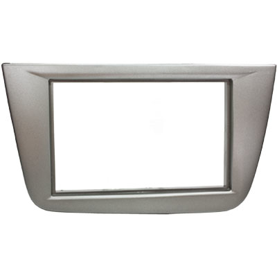 Doppel ISO Radioblende SEAT (Altea,Toledo), silber-metallic (grau)