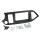 Doppel DIN Radioblende Kia Picanto (TA) ab 05/2011, schwarz