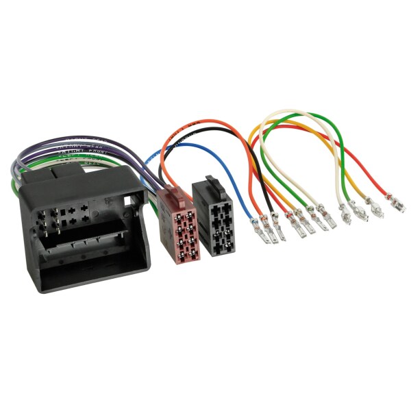 Universal Radioadapter Quadlock auf ISO frei steckbar für Audi VW Skoda Seat Opel