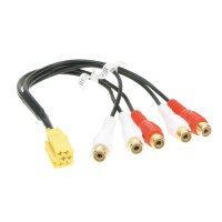 Line-Out Mini-ISO Kupplung 6 pol. auf Cinch Kupplung...