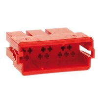 Mini-ISO-Stecker Gehäuse 20 PIN rot
