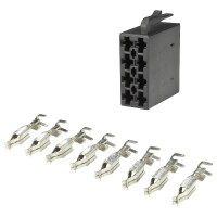 ISO-Strom Buchsengehäuse 8-polig schwarz. 1...