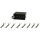 ISO-Strom Steckergehäuse 8-polig schwarz, 1 Stück incl. Kontakte