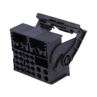 Quadlock Stecker Gehäuse (m), 16 polig schwarz