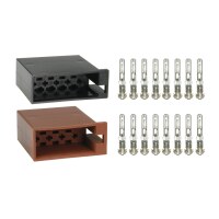 Montageset 8-poliger ISO-Stecker Strom / Lautsprecher...