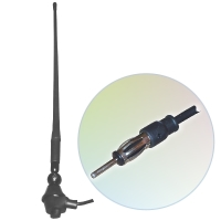 Universal Gummi Antenne AM/FM, Kabel, DIN-Stecker