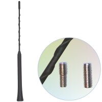 Ersatz Antennenstab schwarz gewendelt Wechselgewinde...