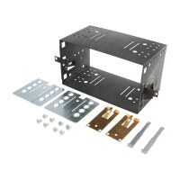 Doppel DIN Radioblende Fiat 500 (312) ab 2007, schwarz  inkl. Lüftungsgitter