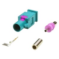FAKRA Stecker Male Antennenstecker RG174 Crimp Löt...
