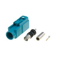 FAKRA Buchse Female Antennenstecker RG174 Crimp Löt...