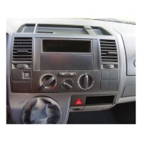 1-DIN Radioblende für VW T4 T5 Polo 9N Lupo Golf 4 Passat, schwarz