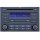1-DIN Radioblende für VW T4 T5 Polo 9N Lupo Golf 4 Passat, schwarz