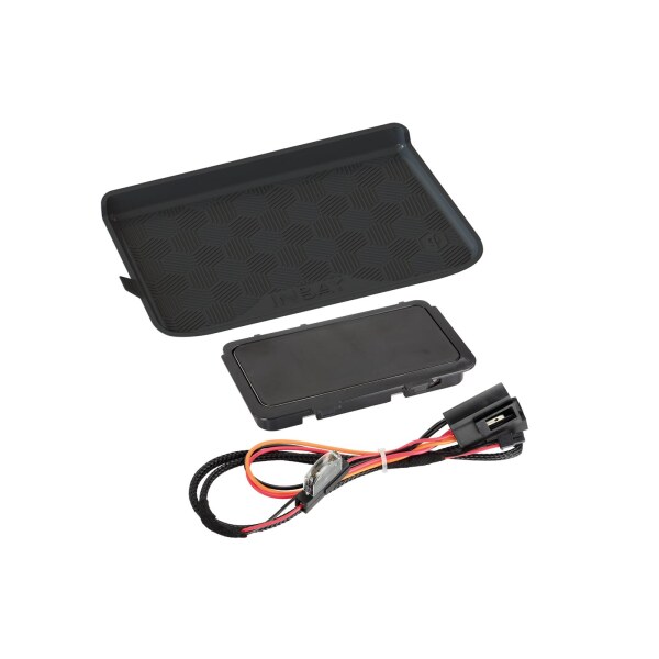 Inbay VW Golf Sportsvan Facelift (AM1, AN1) ab 2017 Qi Induktion Ladestation Ablage Mittelkonsole Ladefach 10 Watt
