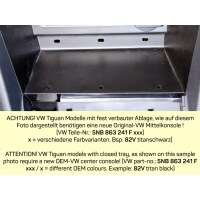 Inbay VW Tiguan II / Allspace ab 2016  Qi Induktion Ladestation Ablage Mittelkonsole Ladefach 15 Watt